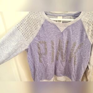 Victoria's Secret PINK Top, Long Sleeve Purple Size Medium